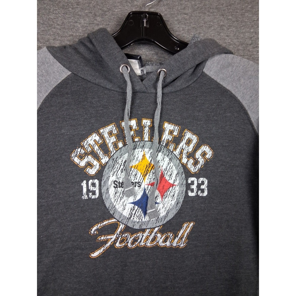 Steelers‎ Womens Hoodie Small Gray Hoodie Sweatshirt Football NFL Pullover
